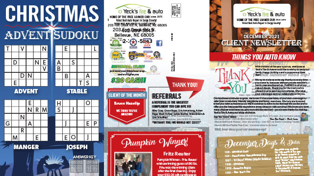 Newsletter December 2021 Thumbnail | Yeck's Tire & Auto