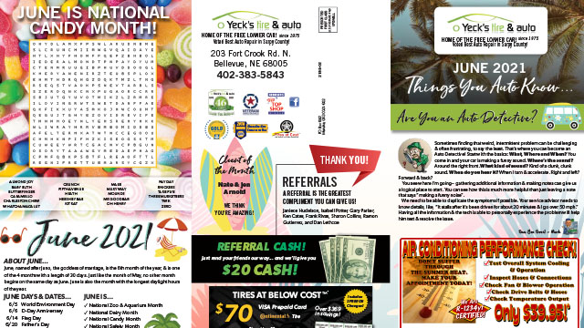 Newsletter June 2021 Thumbnail | Yeck's Tire & Auto