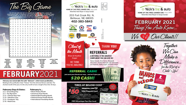 Newsletter February 2021 Thumbnail | Yeck's Tire & Auto