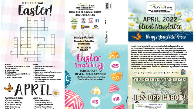 Newsletter April 2022 Thumbnail | Yeck's Tire & Auto