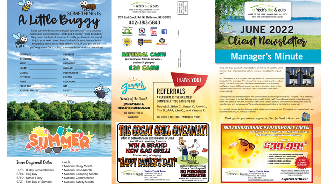 Newsletter June 2022 Thumbnail | Yeck's Tire & Auto