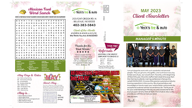 Newsletter May 2023 Thumbnail | Yeck's Tire & Auto