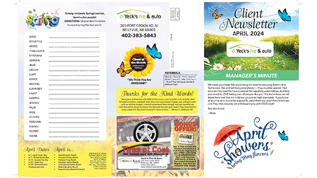Newsletter April 2024 Thumbnail | Yeck's Tire & Auto